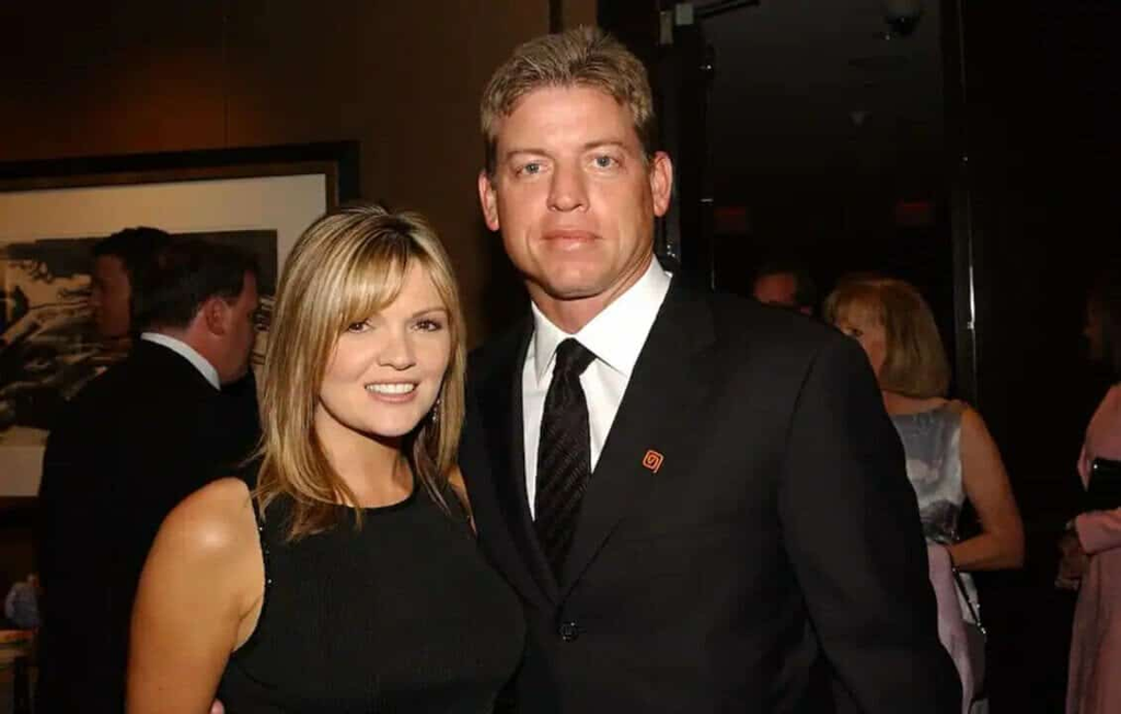 Troy Aikman and Rhonda Worthey